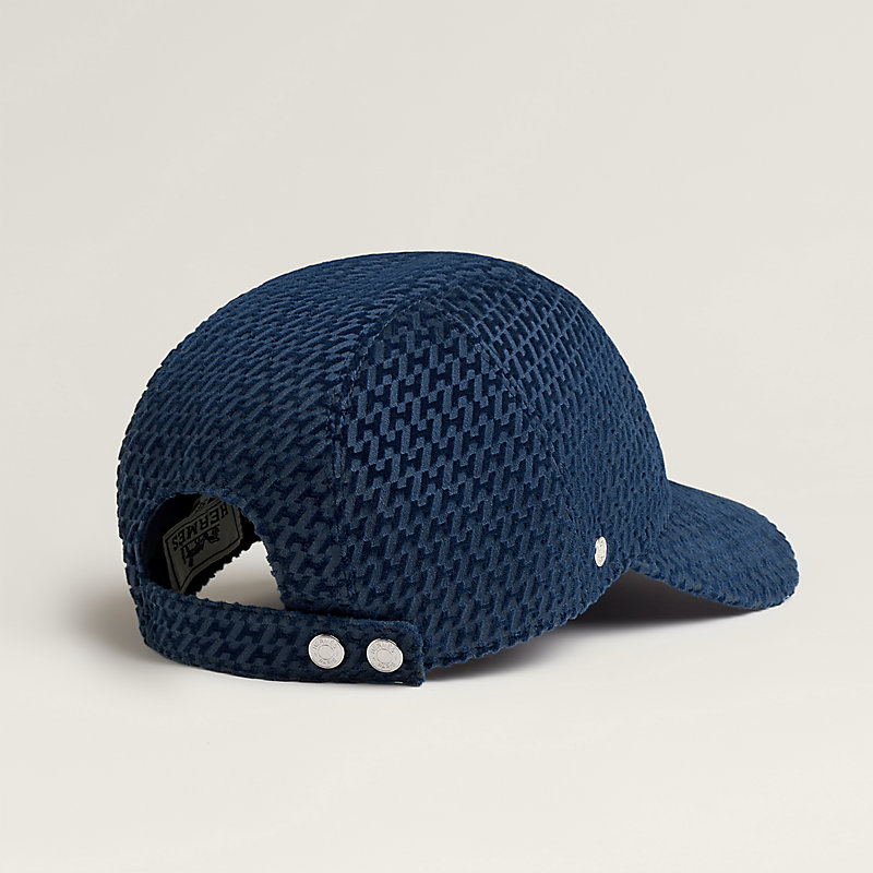Casquette Davis Velvet - Bleu | Hermès France